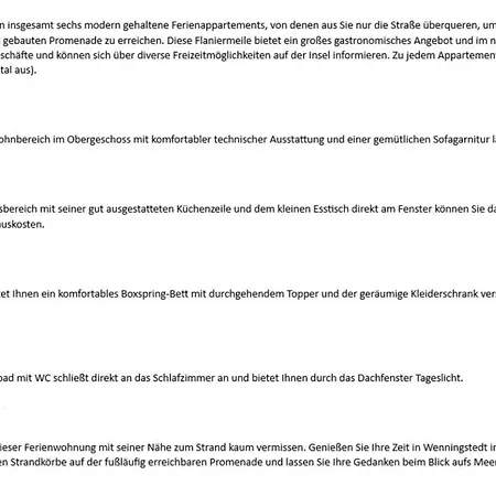 Апартаменты Steinburg - Duenenstr 6, App 3